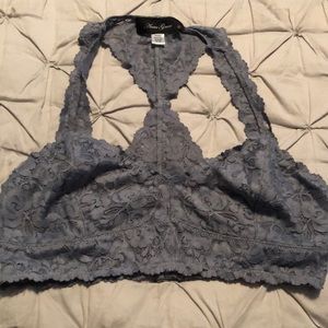 Grey/Blue lace bralette!